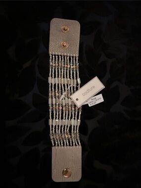 b.o.c. () Beaded Elastic Bracelet in Beige